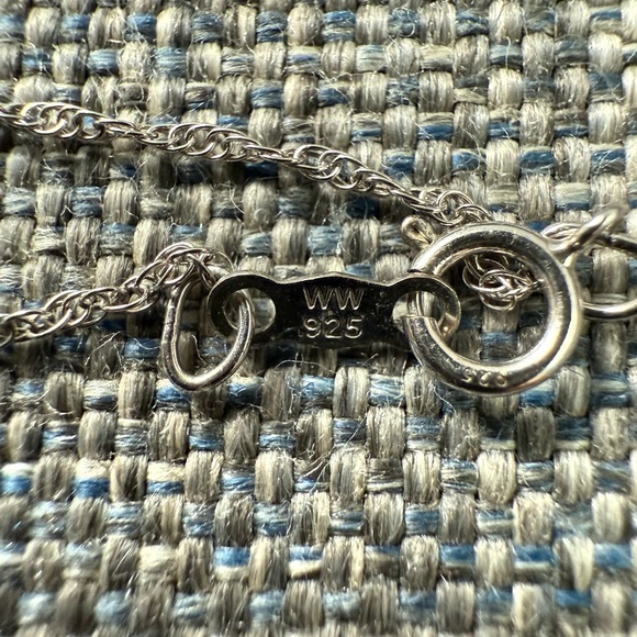 Sterling Silver 925 Druzy Heart Filigree Oval Agate Pendant Necklace - Picture 4 of 7